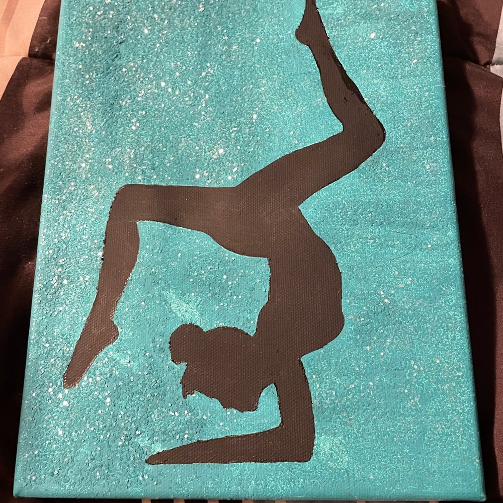 Gymnastics canvas wall art
